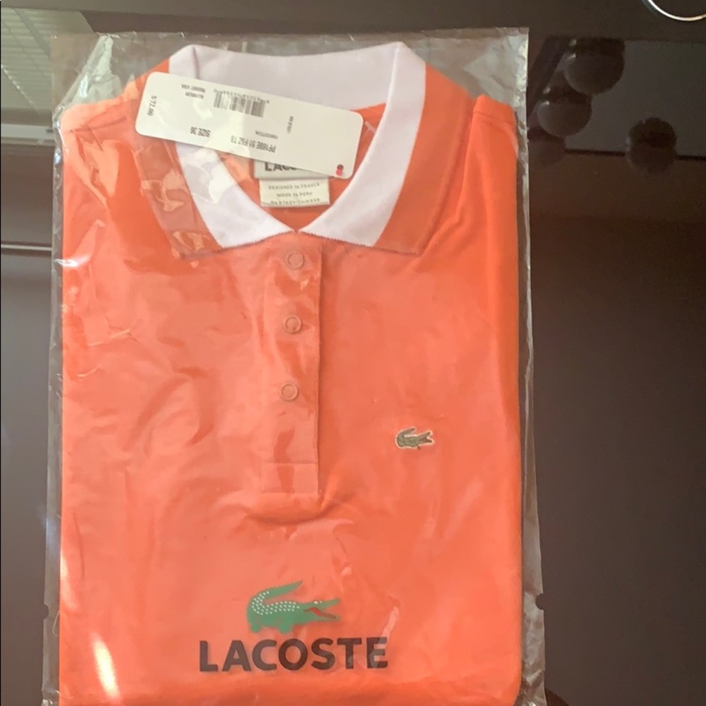 Lacoste shirt.  Size small